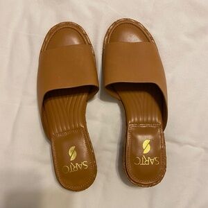 Sarto Leather Heeled Sandals